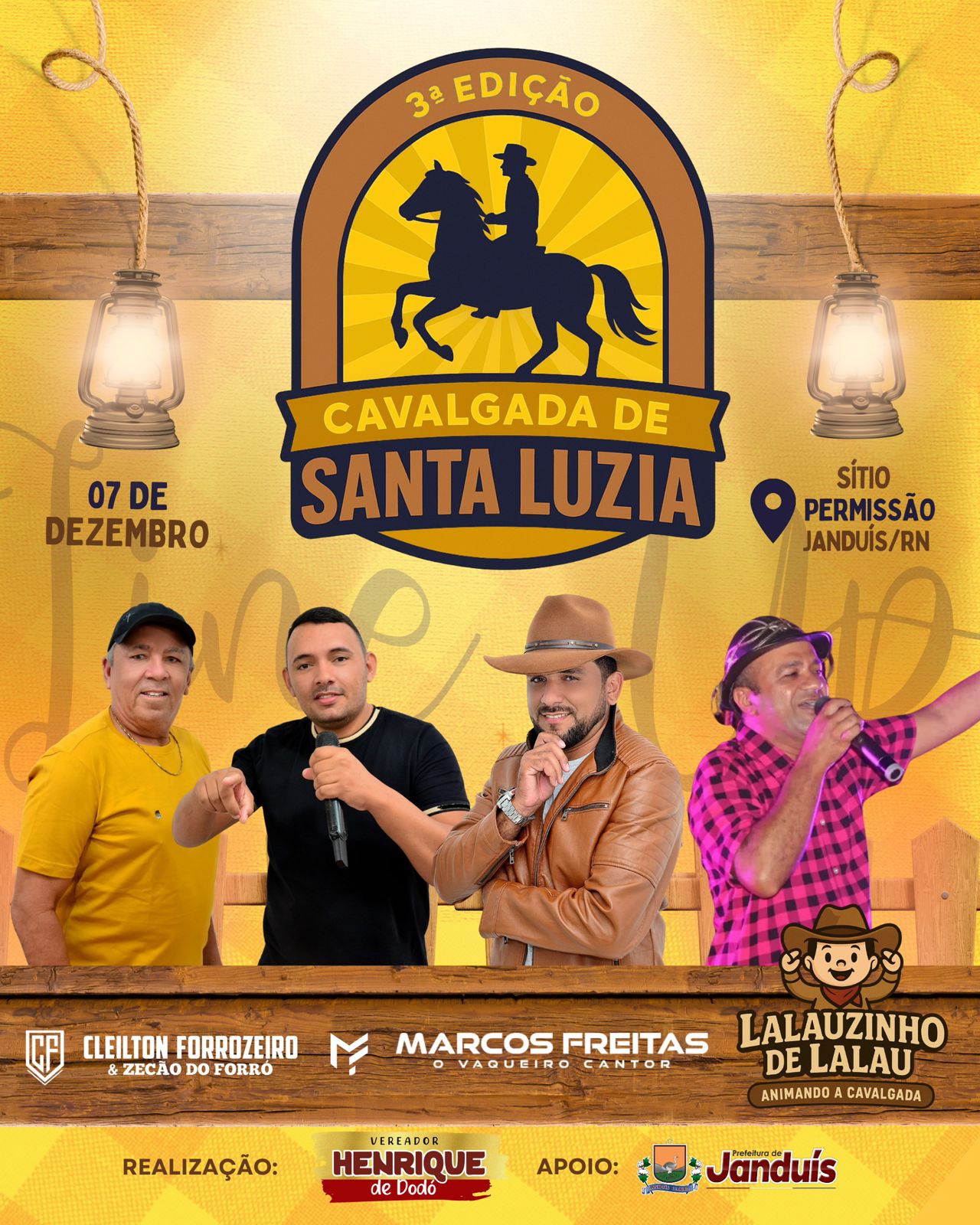 3º EDIÇÃO CAVALGADA DE SANTA LUZIA - COMUNIDADE DE PERMISSÃO - JANDUIS - RN